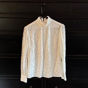 Ralph Lauren White Lace Women's Top